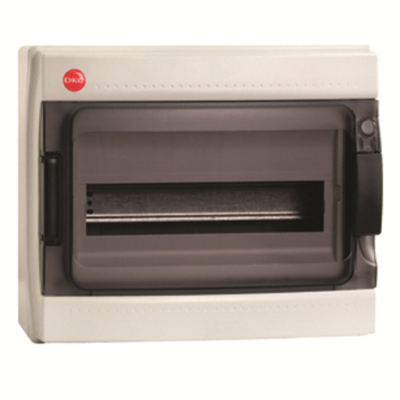 Щиток настен.с двер.12мод.,IP65,сер.,с клем. блок.1х87512 и замком