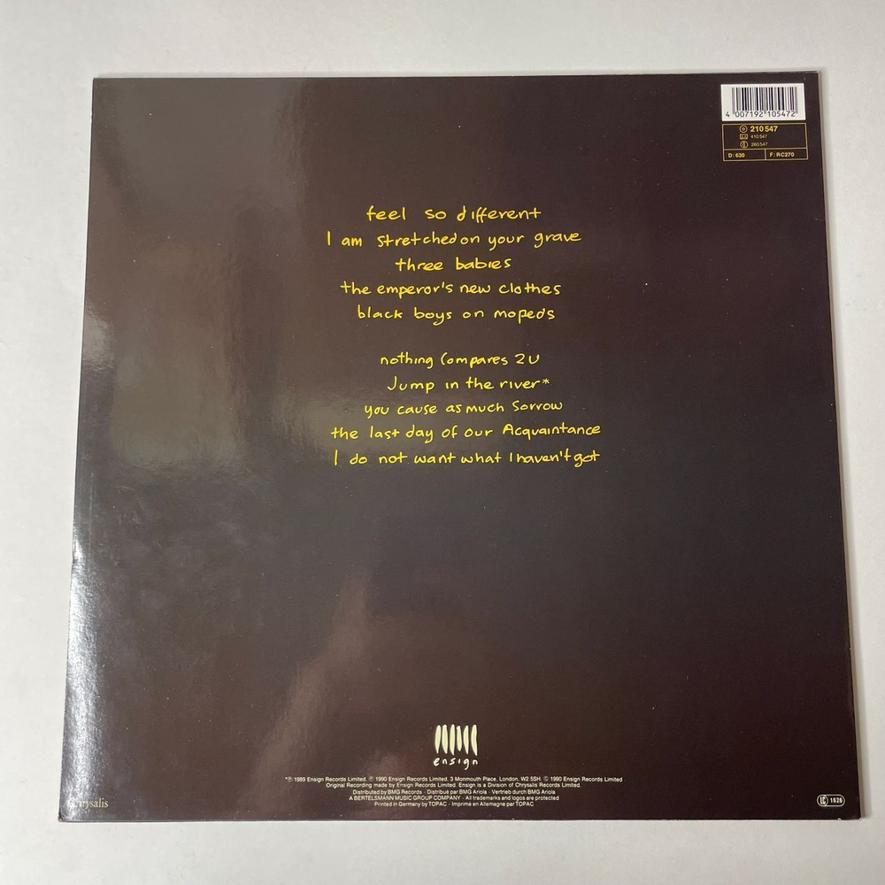 Винтажная виниловая пластинка LP Sinead O'Connor I Do Not Want What I Haven't Got (Germany 1990)