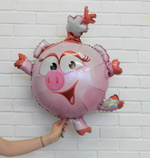 AN Шар фигура Смешарики Нюша 28"/70 см х 32"/80 см (БГ-50)