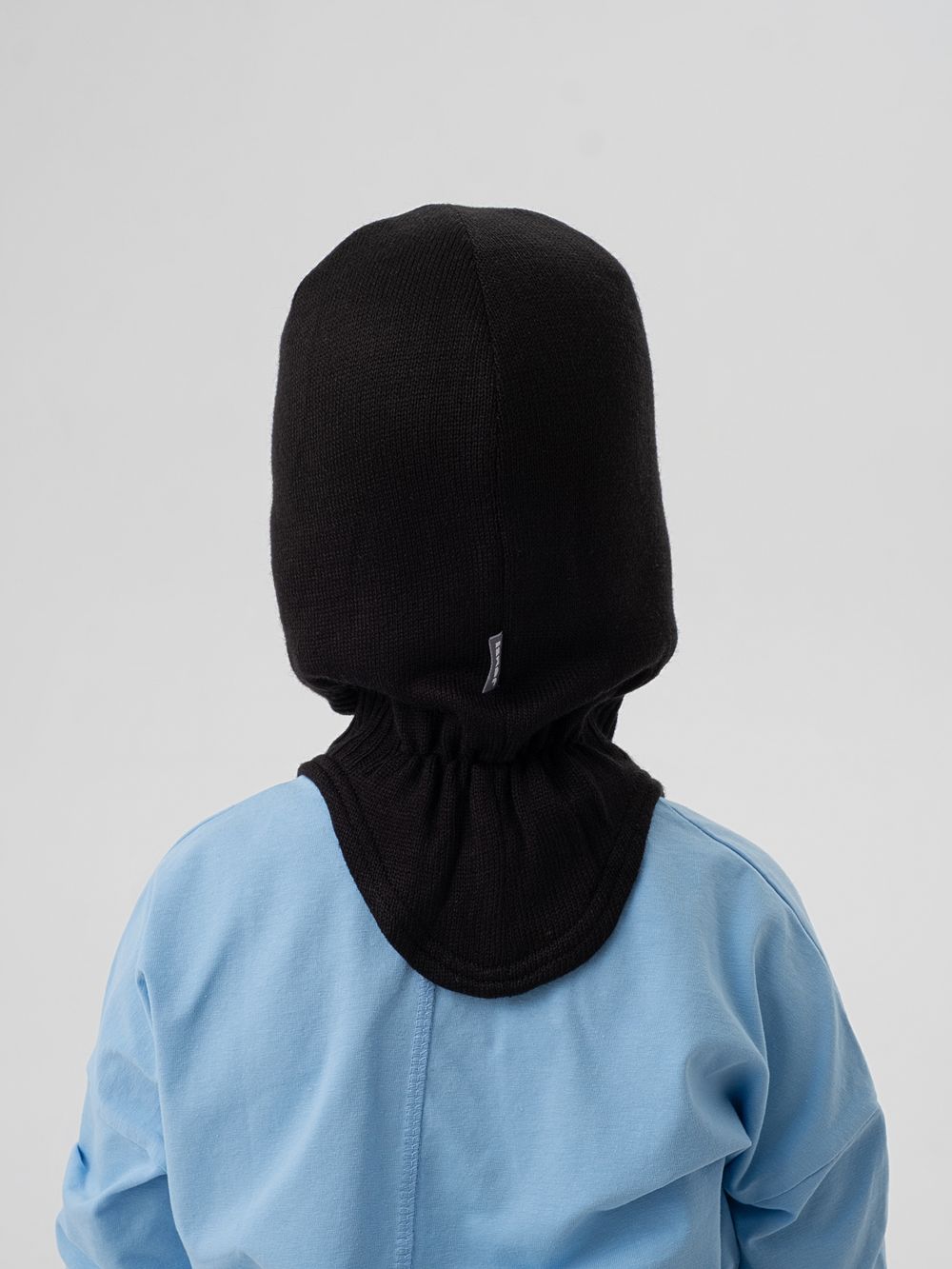 Шлем зимний вязаный (Черный) ТОКИ