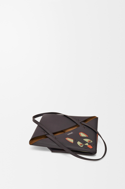 Loewe Сумка-тоут среднего размера Futurist Cat Puzzle Fold из телячьей кожи наппа, темно-серый