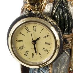 GAEM Фигурка декоративная "Лошадь" с часами D5см, (LR44x1), L11,5 W11 H36 см