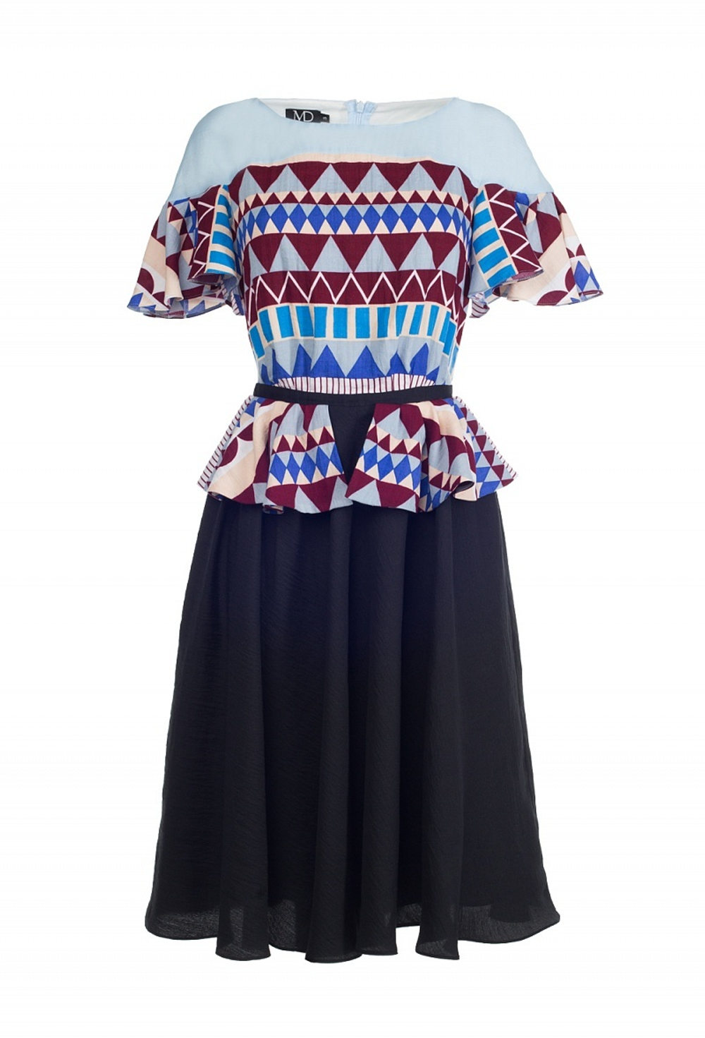 Платье с баской 04-17SS