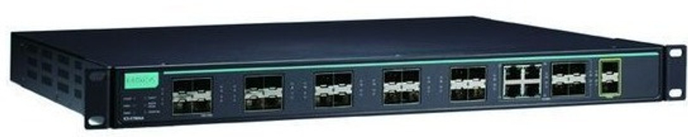 Коммутатор управляемый MOXA ICS-G7826A-20GSFP-2XG-HV-HV-T