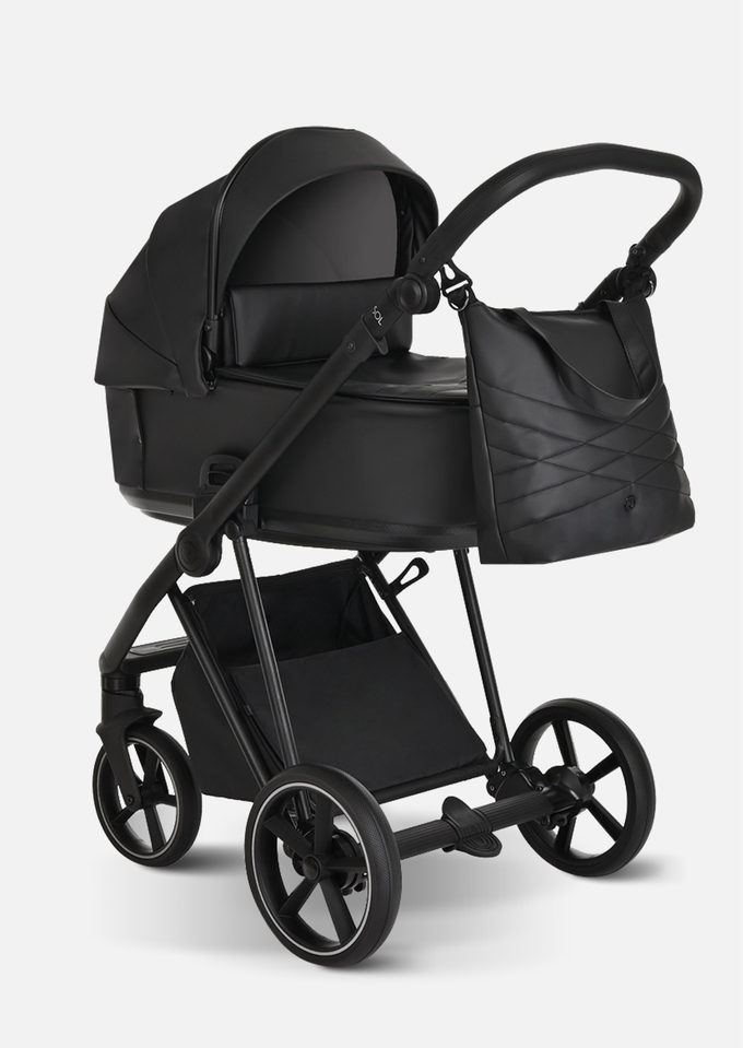 Roan Коляска 2 в 1 Sol Leather Black