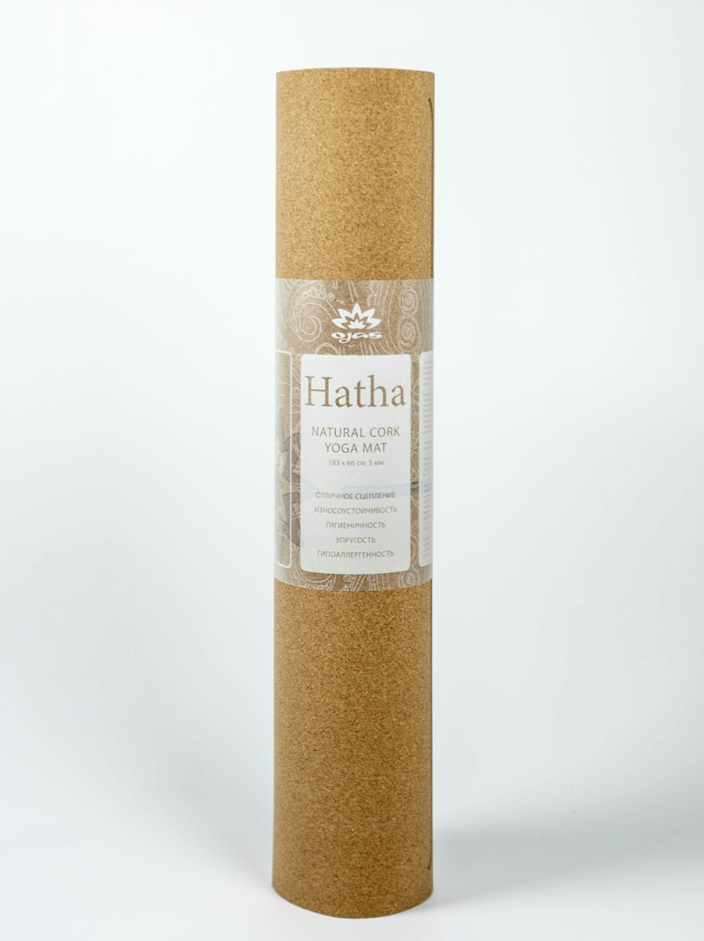Пробковый коврик для йоги Hatha 183*66*0,5 см
