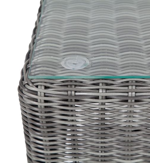 "Кон Панна" столик журнальный из искусственного ротанга, цвет графит