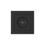 ATLASDESIGN РОЗЕТКА без заземления без шторок, 16А, в сборе, быстрозажим. клем., КАРБОН