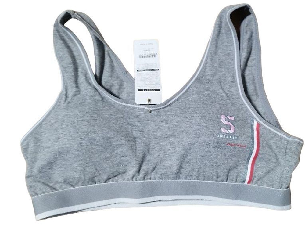 Спортивный топ Sports Bra из хлопка (Размер: L) (Цвет: черный)