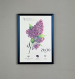 Фоторамка 21х30 см, синяя, без фактуры, арт. 2130.135152