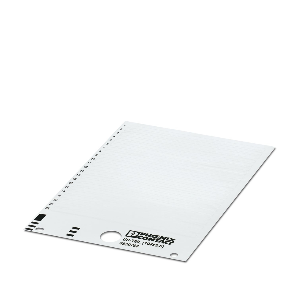 0830768 - US-TML (104X3,8) - Маркировка для клеммных модулей