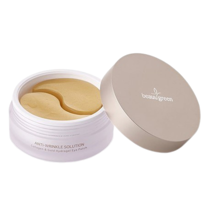 Патчи гидрогелевые с коллагеном и золотом (большой размер) - BeauuGreen Collagen & gold hydrogel patch(premium)