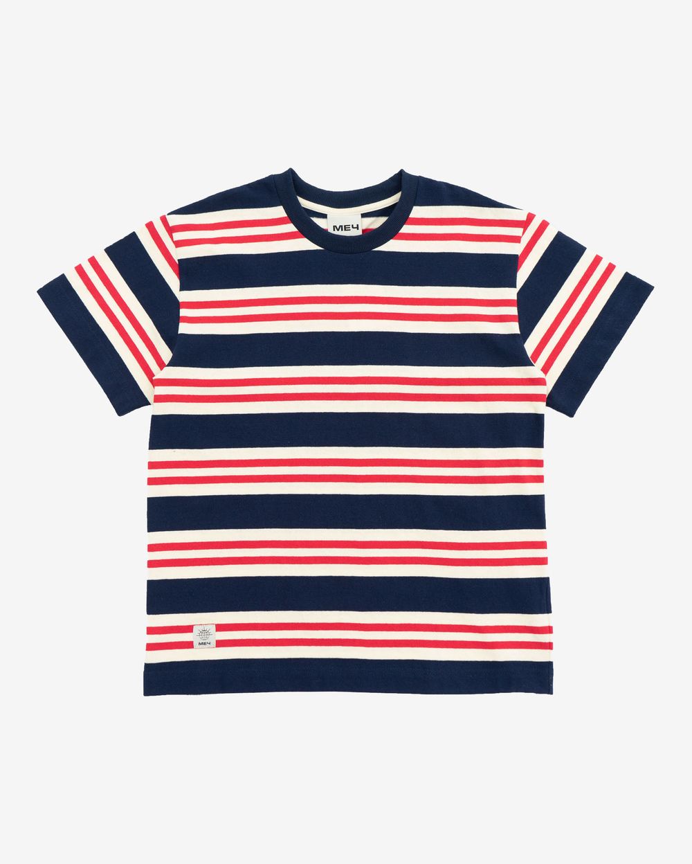Футболка Меч SS23 Stripes  White/Navy/Red Белый/синий
