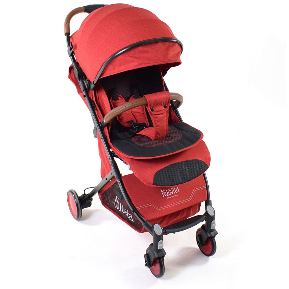 Прогулочная коляска Nuovita Giro Rosso, Nero / Красный, Черный