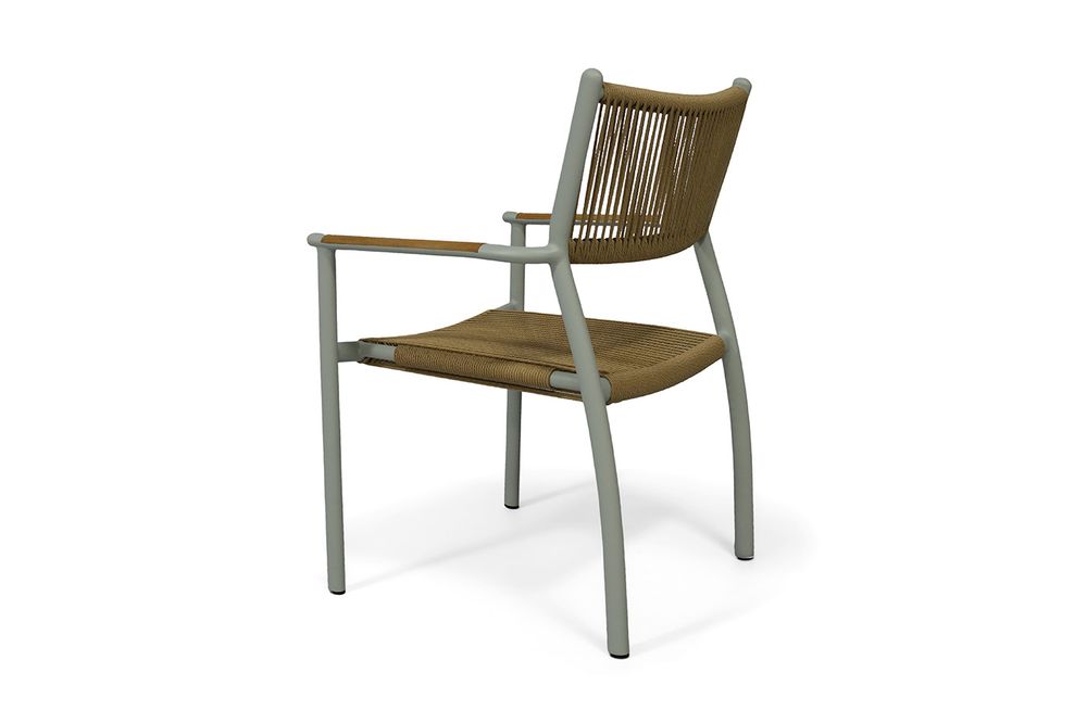 "Витория" плетеный стул из искусственного ротанга, цвет соломенный