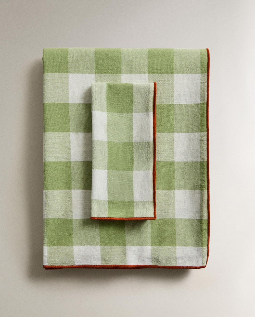 Zara Home скатерть из хлопка, клетка, 160 120 см