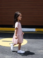 Платье оверсайз в сад с коротким рукавом