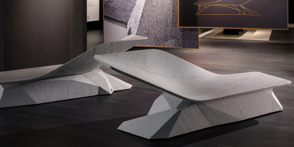 Шезлонг Draenert Marble Wing