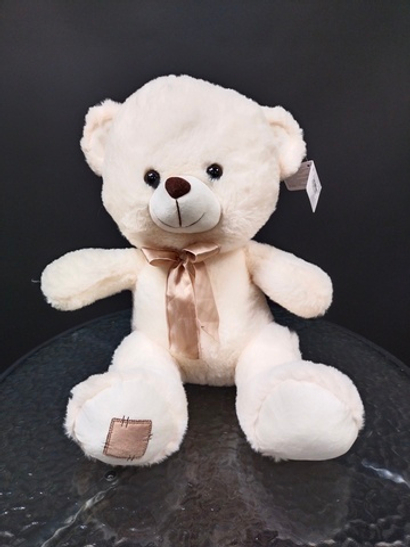 Мишка с атласным шарфом