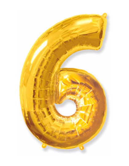 Цифра "6" Золото