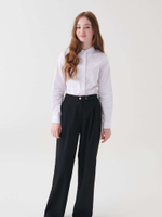 Брюки школьные прямые для девочки Next T40-768, Черный