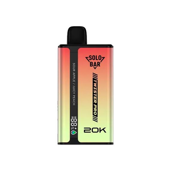 SOLOBAR Twister Pro 20K - Sour Apple / Juicy Peach (2% nic)