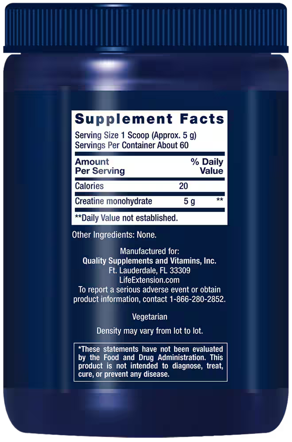 Creatine Powder 300 гр порошок Life Extension