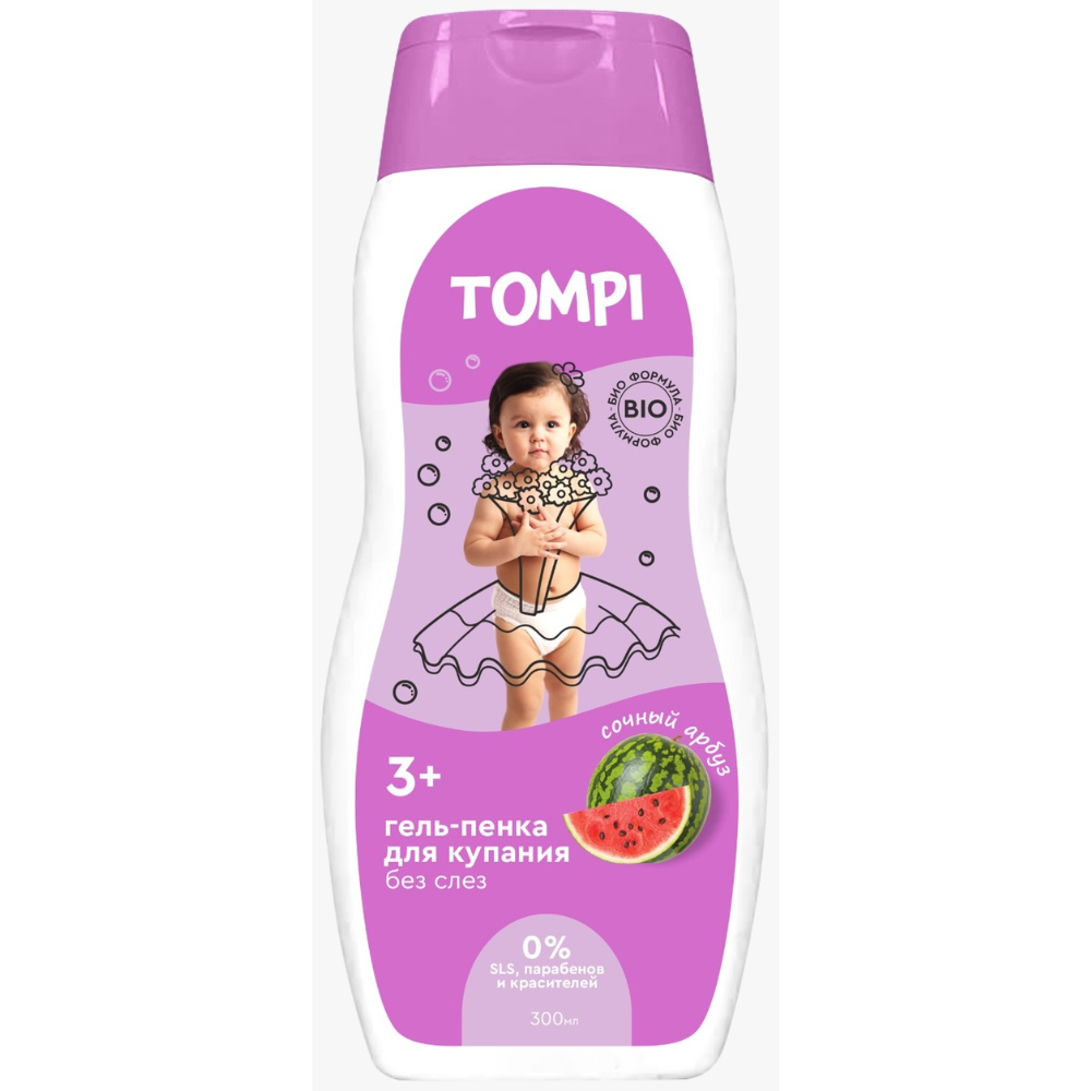 Гель-пенка Tompi Сочный арбуз без слез 300 мл