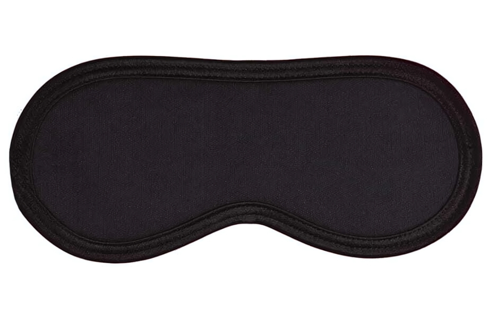 Черная маска на глаза на тонких резинках (Цвет: черный)