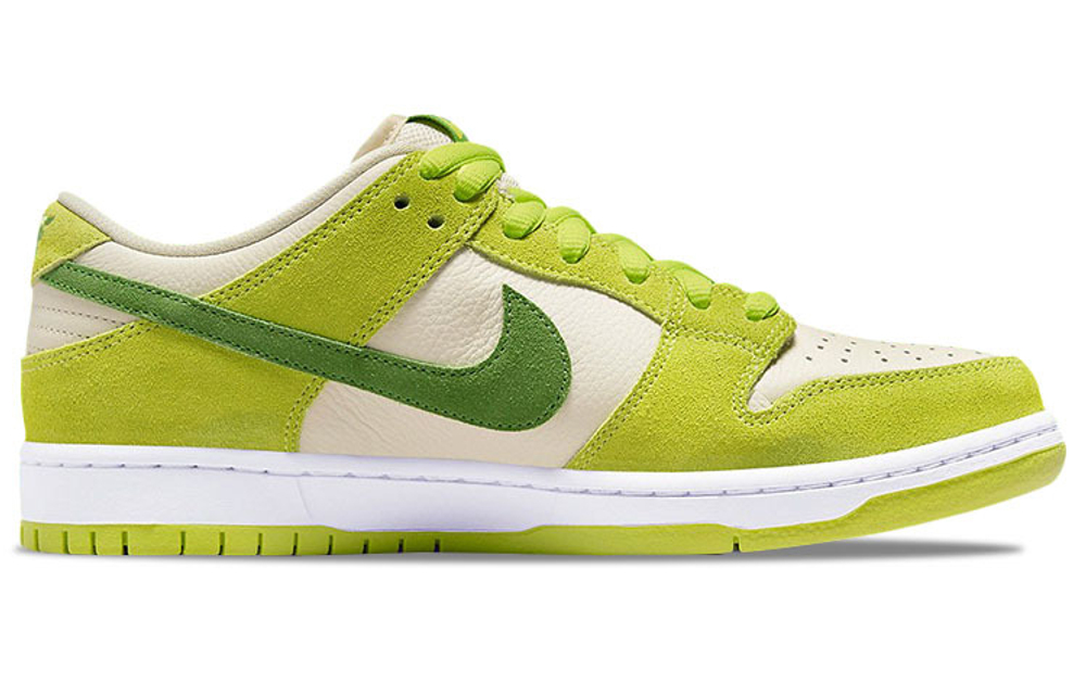 Nike Dunk SB SB Pro "Sour Apple" green apple trend retro classic appearance combined with modern fashion non-slip wear-resistant low-top sneakers for men and women the same beige green