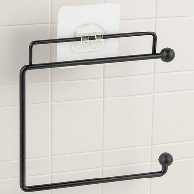 Держатель для туалетной бумаги "Black", крепление самоклеящаяся основа