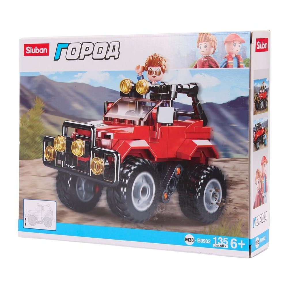 Конструктор блочный Слубан Город. Внедорожник (135 дет.1 фигур.) (Арт. M38-B0902)