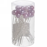 Шпильки для волос в тубе 20шт «Hair Beauty», классика, микс 4 цвета, d-0.8см