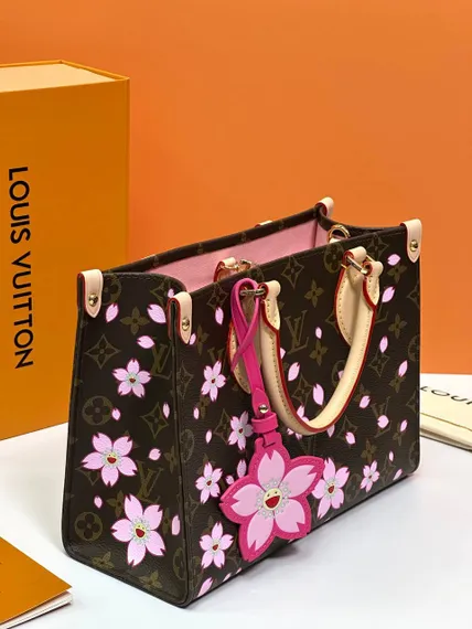 Сумка Louis Vuitton Onthego PM коричневый/бежевый