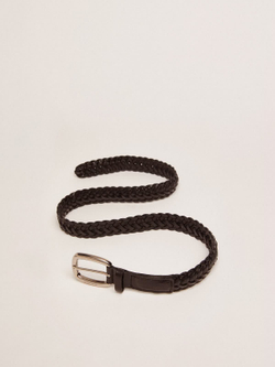 Women's belt in black leather