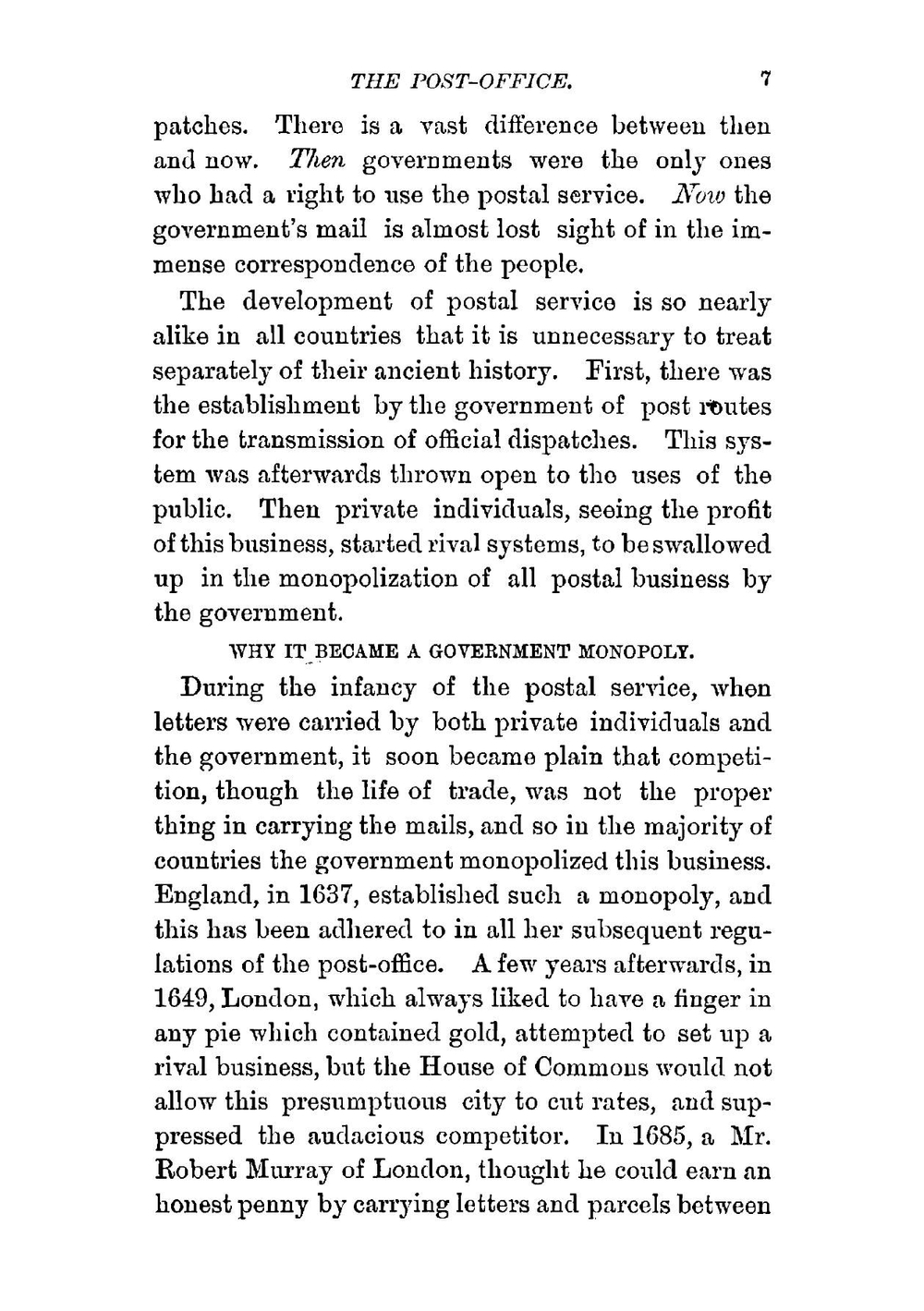 The story of the post office | W.B. Jones