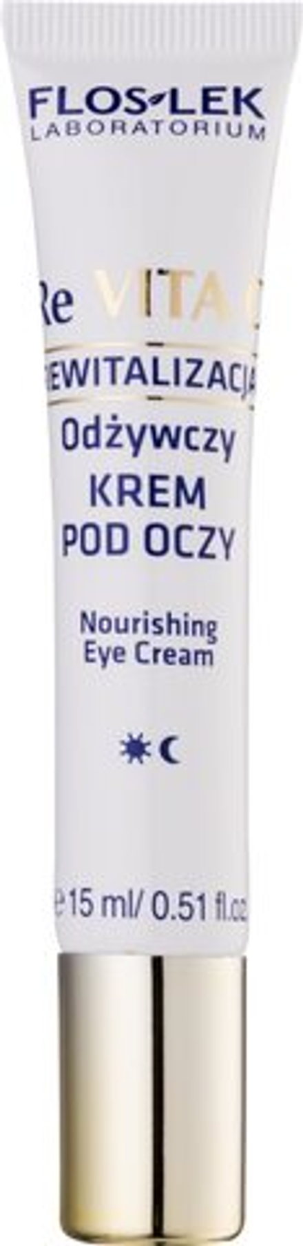 FlosLek Laboratorium Re Vita C 40+ - питательный ночной крем для области вокруг глаз /   15  ml  / GTIN 5905043000541