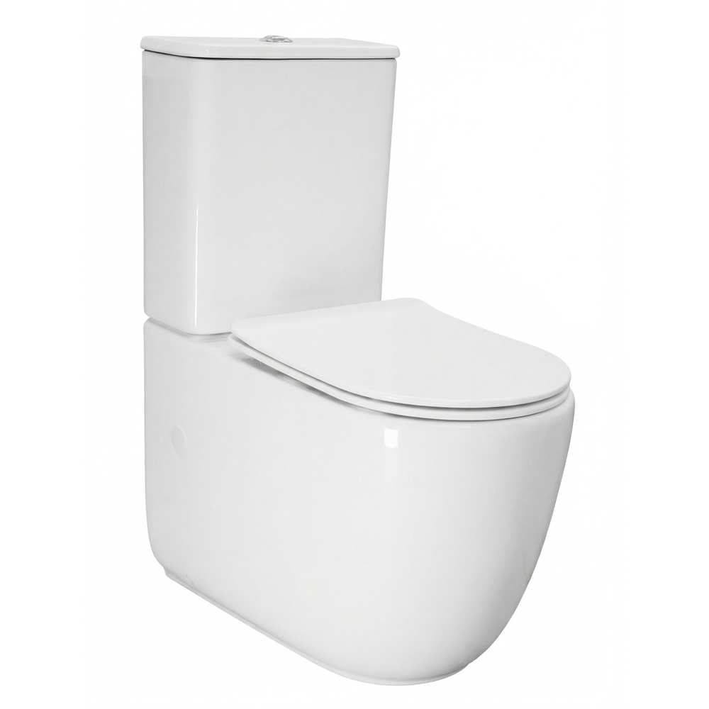 Унитаз-компакт безободковый WAVE ЛАГУНА/NOVA Торнадо 1.0, гор,ниж, 2-кн.арм, дюро, м/л, быстр