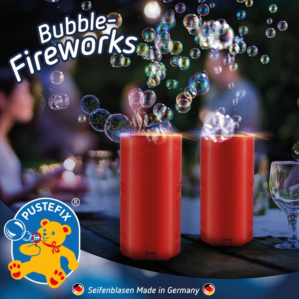 Устройство для мыльных пузырей Pustefix Bubble Fireworks 869653 с жидкостью 80 мл от 4 лет — фото 10