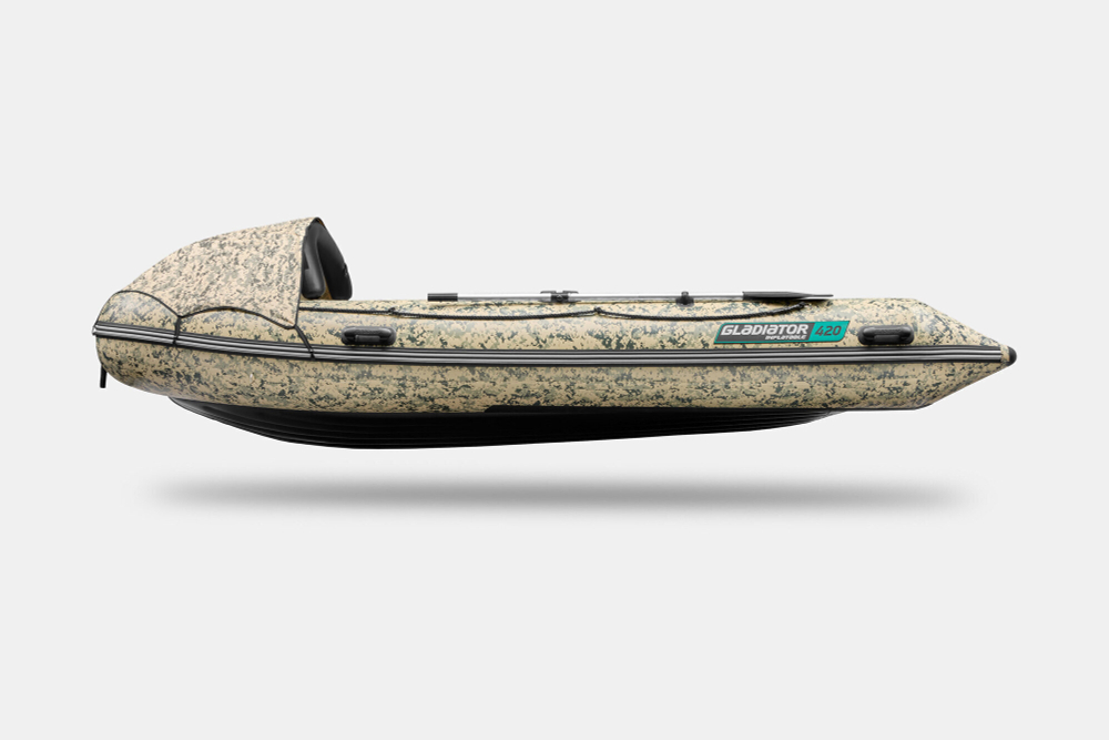 Надувная лодка GLADIATOR E420PRO цифровой камуфляж
