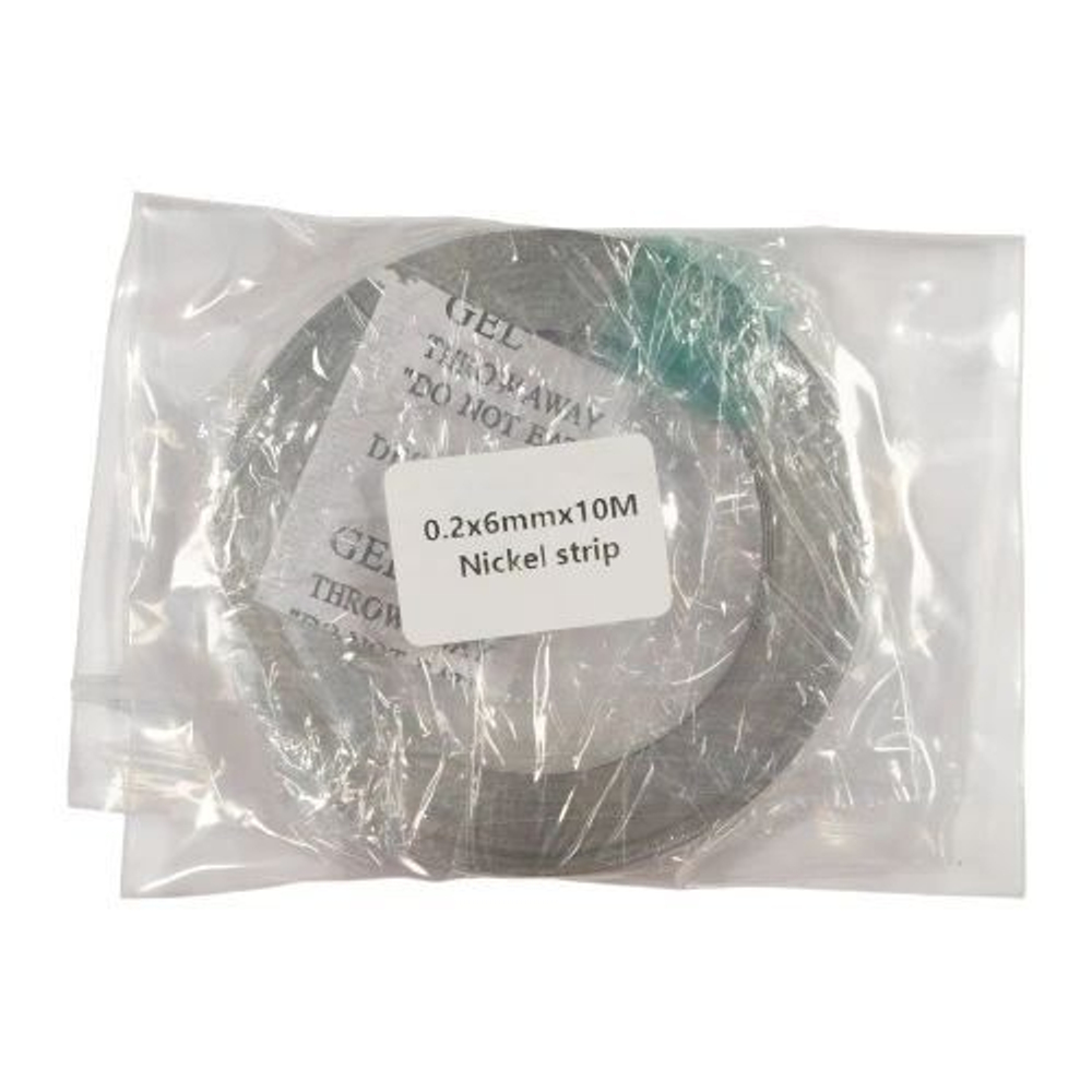 Никелированная лента для сварки и пайки аккумуляторов 0.20*6мм (10 метров)