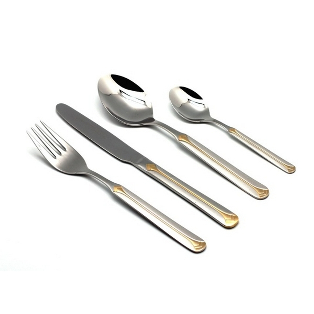 Набор столовых приборов на 6 персон 24 предмета Herdmar Cristal с декором основное фото