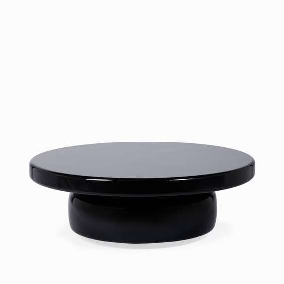 Кофейный стол Omen Ø90х30 см, черный глянец