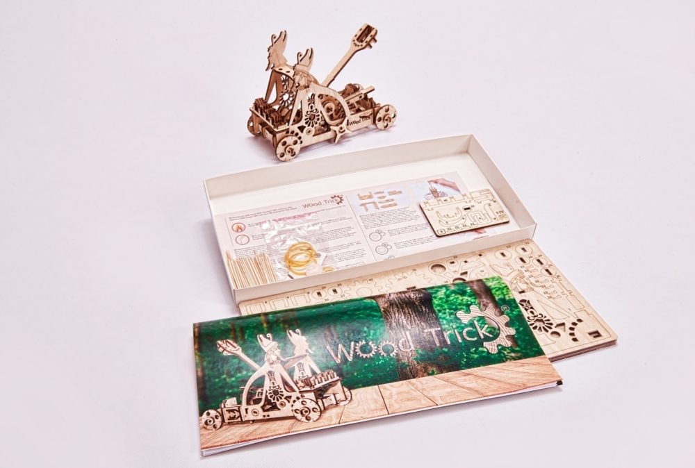 Механический 3D-пазл из дерева Wood Trick Катапульта