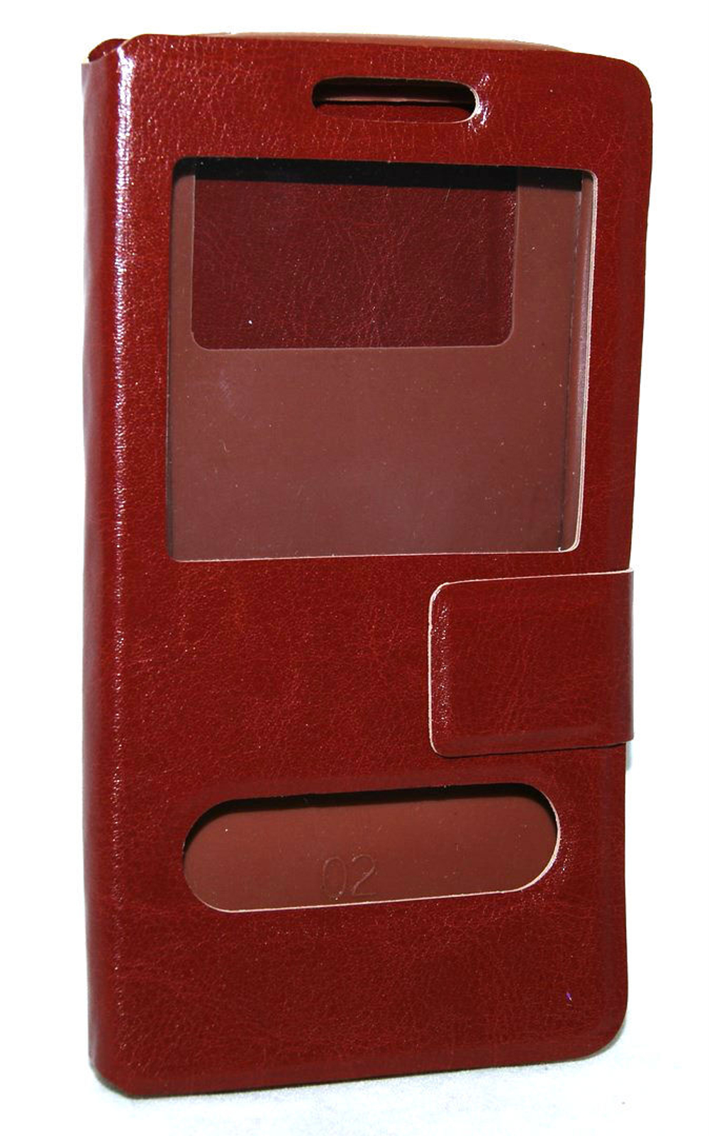 Чехол-книжка универсальный 4.5"-5.0" (коричневый)