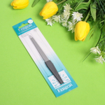 Пилка для ногтей металлическая на блистере цвет ручки черный, цвет пилки серебро 17.5см