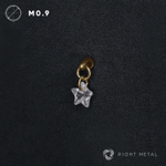 Pendant Star Crystal PVD Yellow