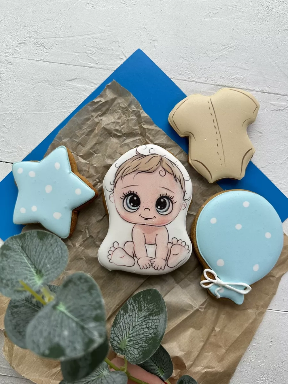 Имбирные пряники на торт малыш