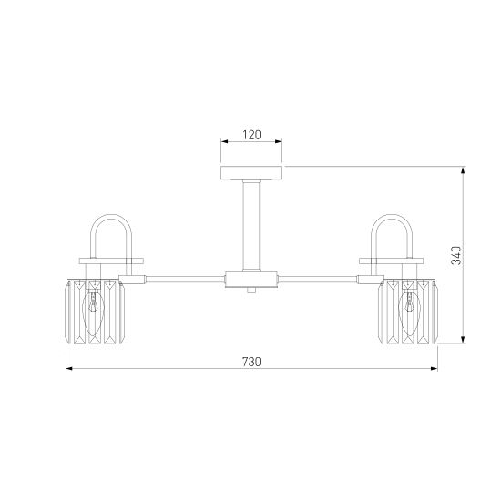 70090/8 / потолочный светильник / черный Smart