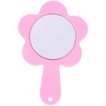 Расческа с зеркалом в наборе детские «МИМИШКИ», мишка, цвет розово-фиолетовый, 11см